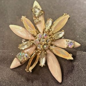 Erickson Beamon Rocks Statement Flower Ring Size 6 #205217186708